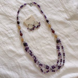 Necklace and earrings